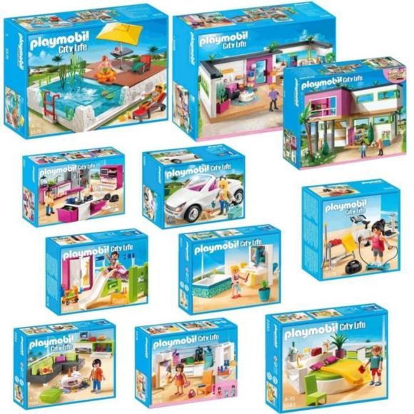 Maison playmobil villa moderne pas cher