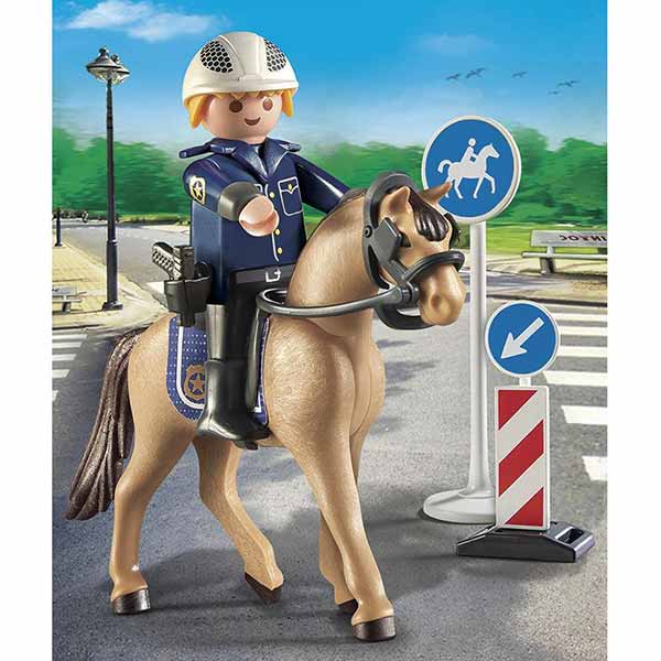 Playmobil policier a cheval