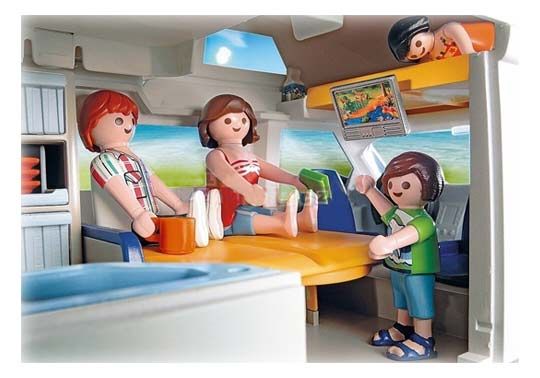 Camping car playmobil rose