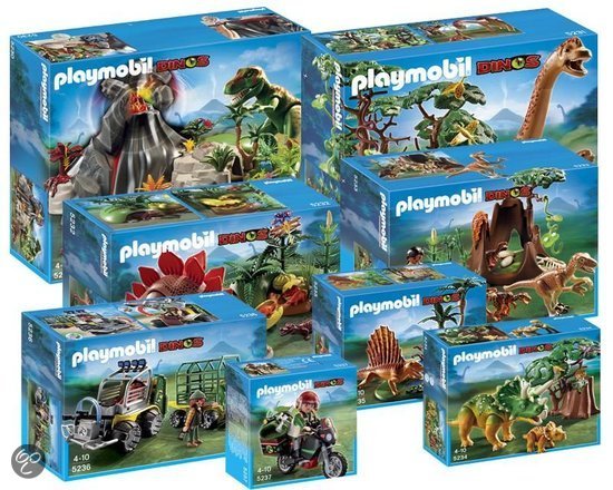 Playmobil dino met vulkaan