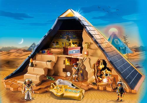 Dessin animé playmobil pyramide