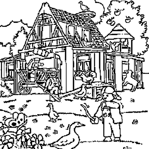 Dessin playmobil ferme