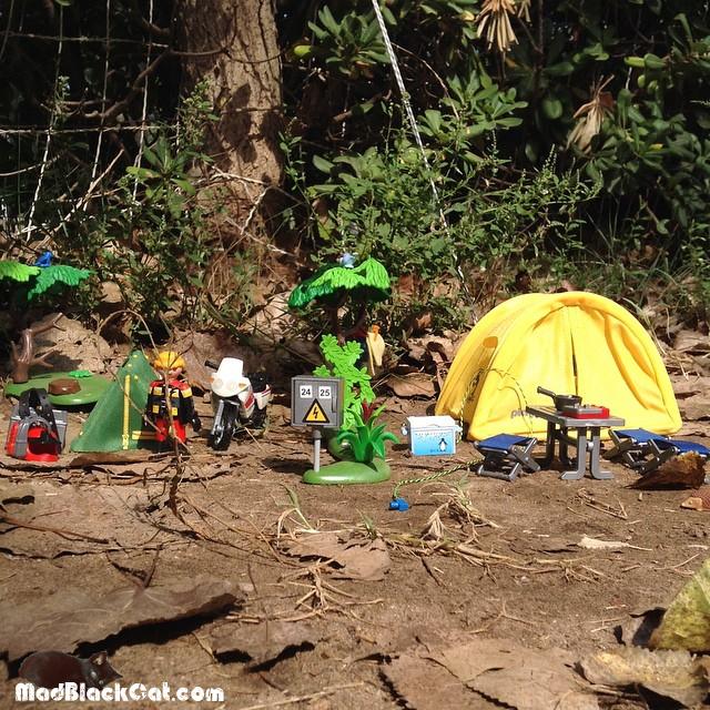 Playmobil camping moto