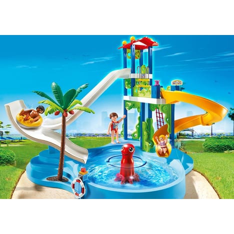 Playmobil piscine toboggan