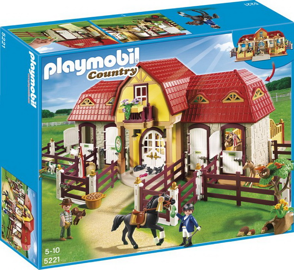 Ecurie playmobil king jouet