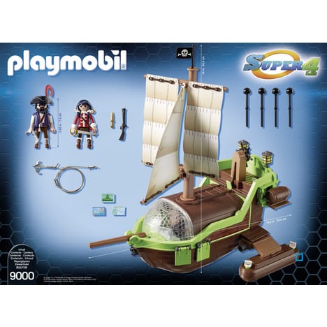 Playmobil - 9000 - jeu - bateau pirate caméléon