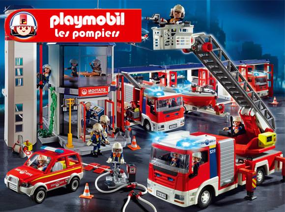 Jouet playmobil pompier