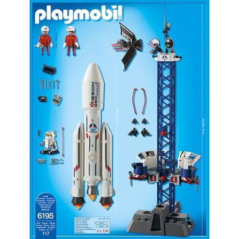 Playmobil fusée et astronaute