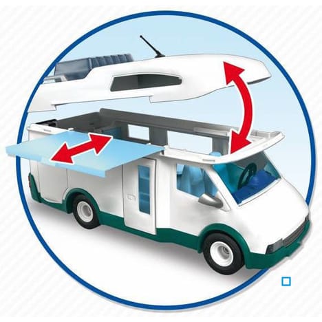Playmobil fille camping car