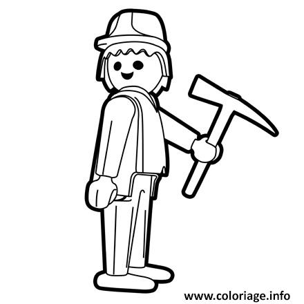 Playmobil pompier coloriage