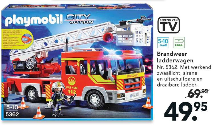 Playmobil city action brandweerauto
