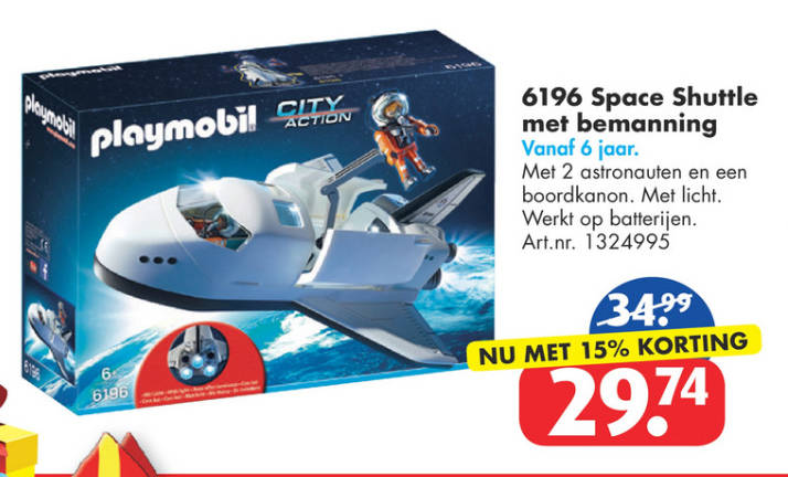 Playmobil city action space shuttle met bemanning 6196