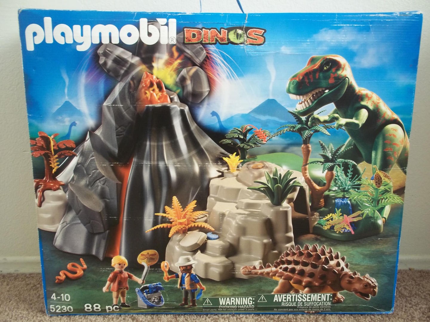 Playmobil volcan dinosaure 5230