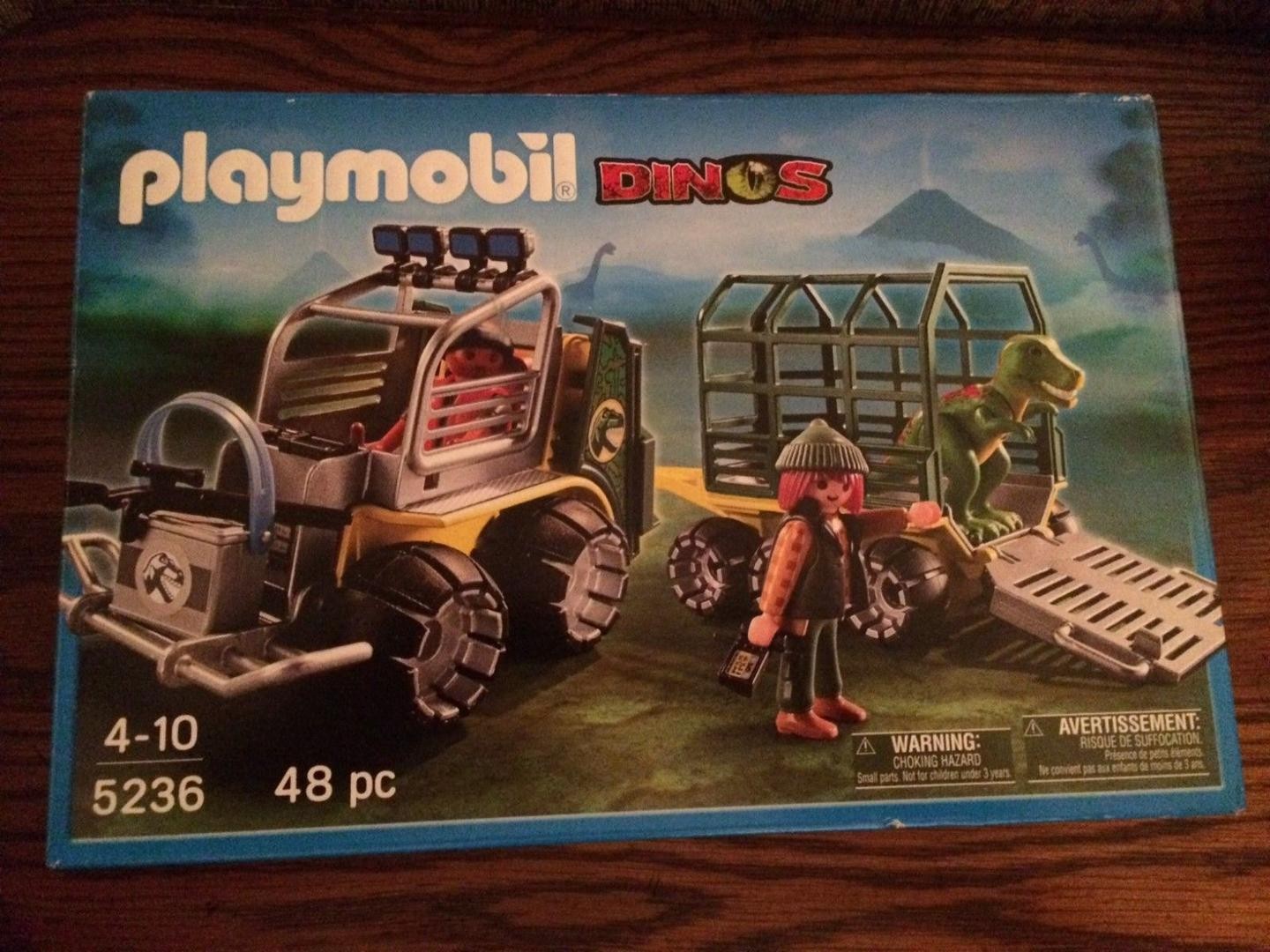 Playmobil dinos 5236 transport vehicle with baby t-rex