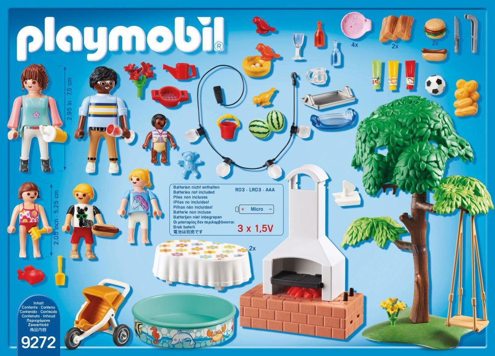 Playmobil familiefeest met barbecue