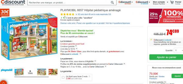 Playmobil haras cdiscount