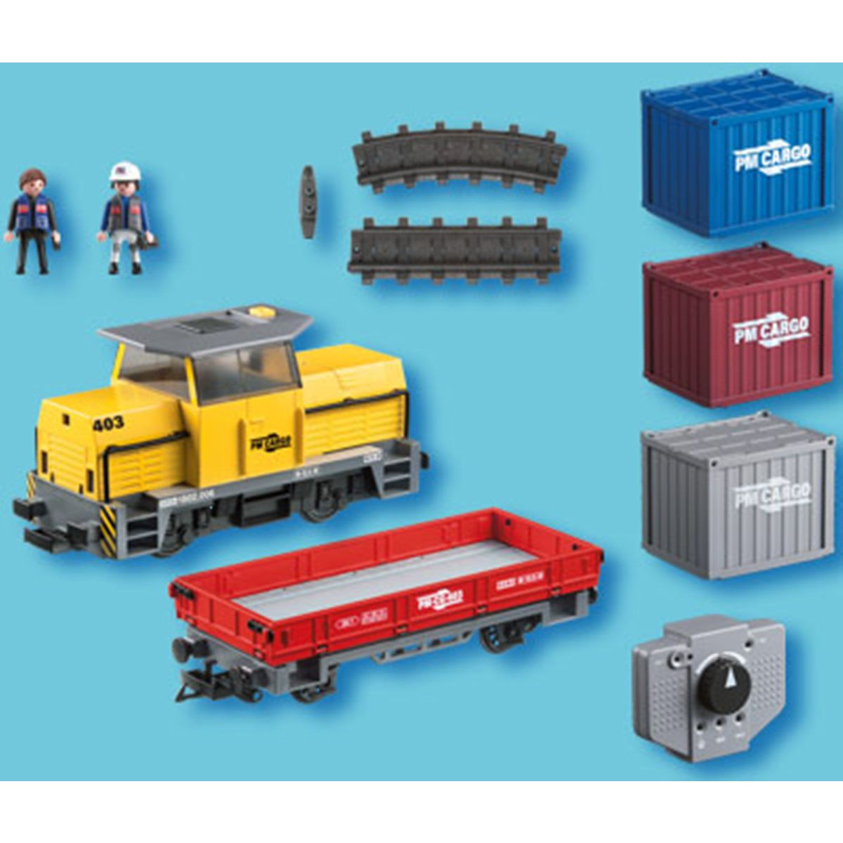 Playmobil bateau conteneur