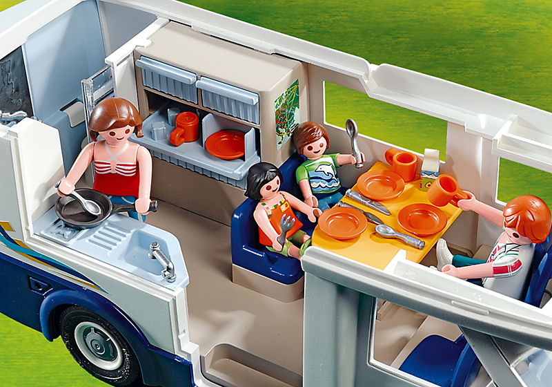 Playmobil - 4859 - jeu de construction - grand camping-car familial