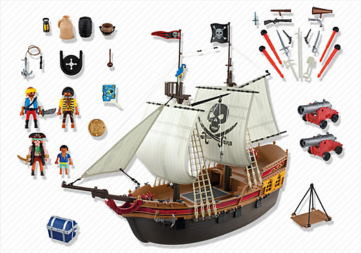 Bateau pirate playmobil histoire