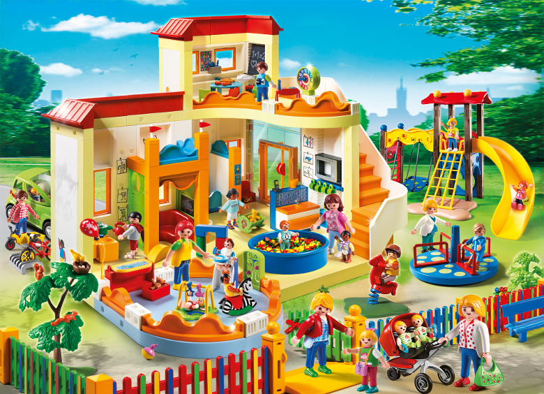 Playmobil bébé poussette