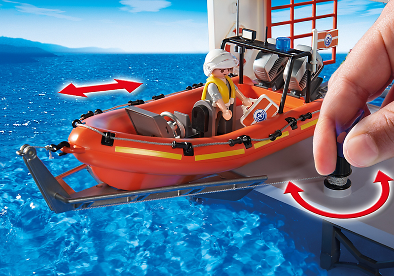 Playmobil bateau de sauvetage