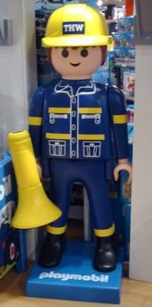 Playmobil pompier geant