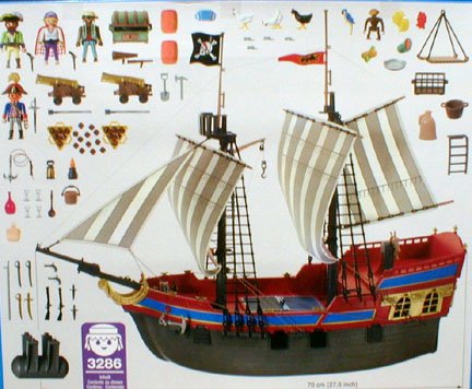 Montage bateau pirate playmobil 4290