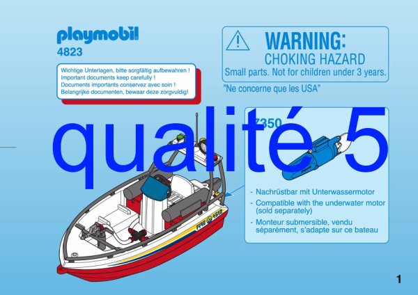 Bateau pompier playmobil city action