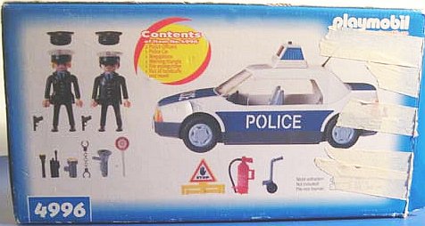 Voiture de police playmobil 3904 notice