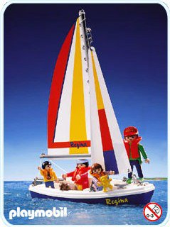 Playmobil bateau a voile