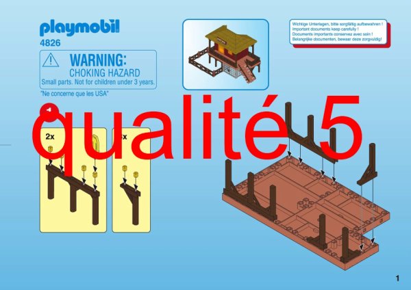 Playmobil centre de soin animaux sauvages