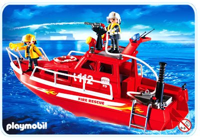 Playmobil pompier eau