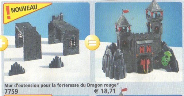 Playmobil chateau dragon rouge notice