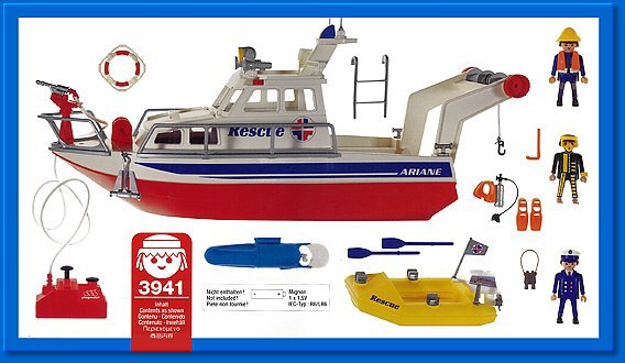 Playmobil bateau sauveteur