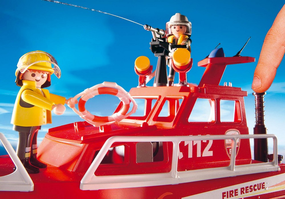 Playmobil city action pompier sauveteur bateau