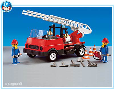 Camion pompier playmobil ancien