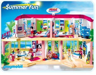 Dessin animé playmobil hotel