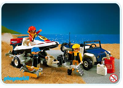 Playmobil jeep bateau