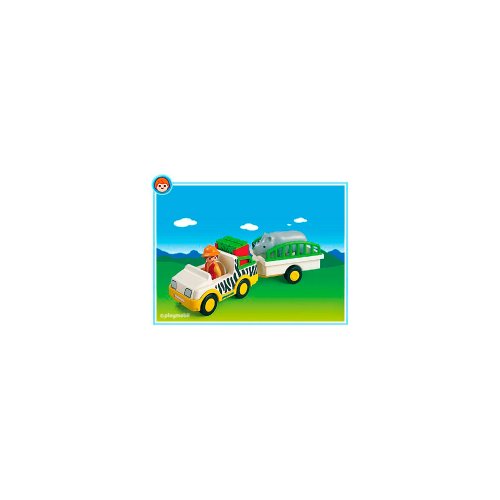 Playmobil 123 safari truck with rhino