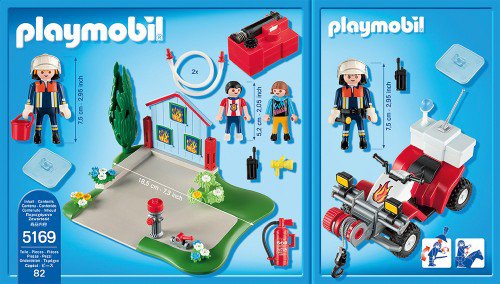 Playmobil quad pompier