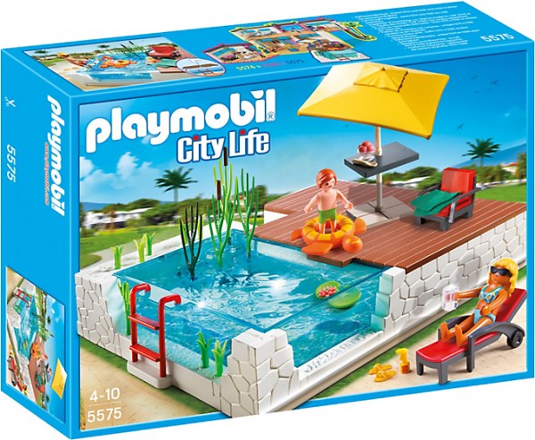 Playmobil - piscine avec terrasse - 5575