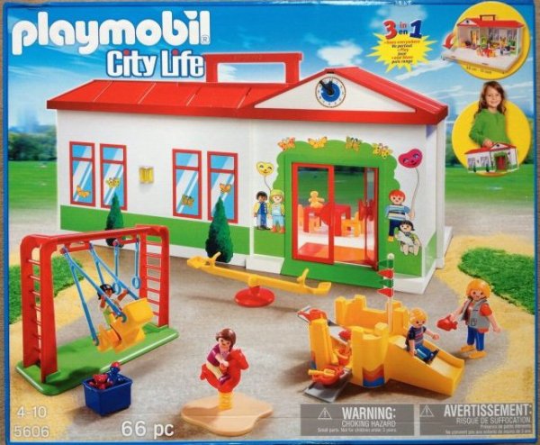 Playmobil ecole transportable 3 en 1