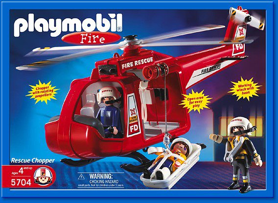 Helicoptere pompier playmobil notice