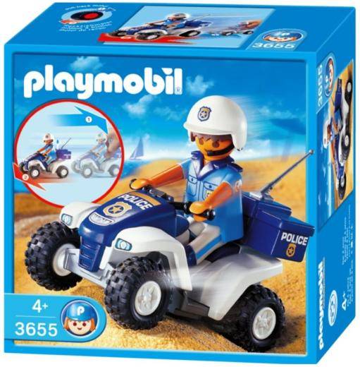 Playmobil policier quad