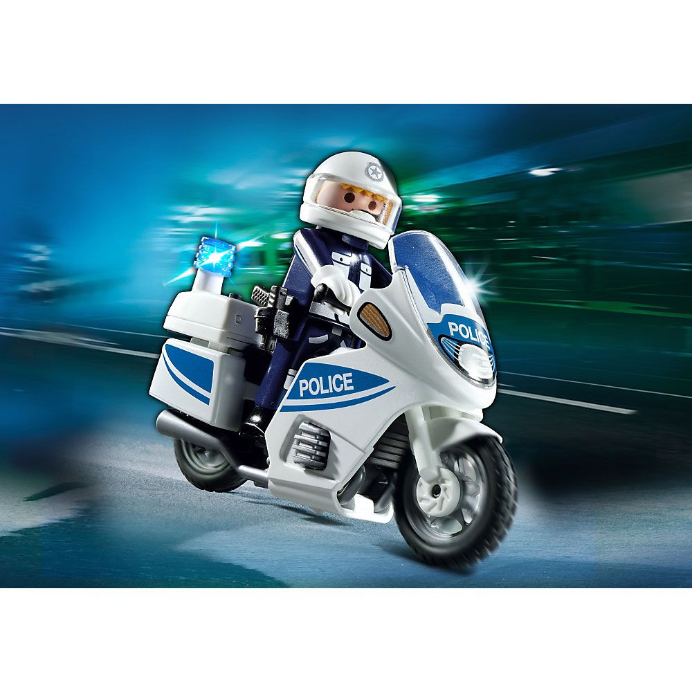 Playmobil city action motor policyjny ze światłem led 6923