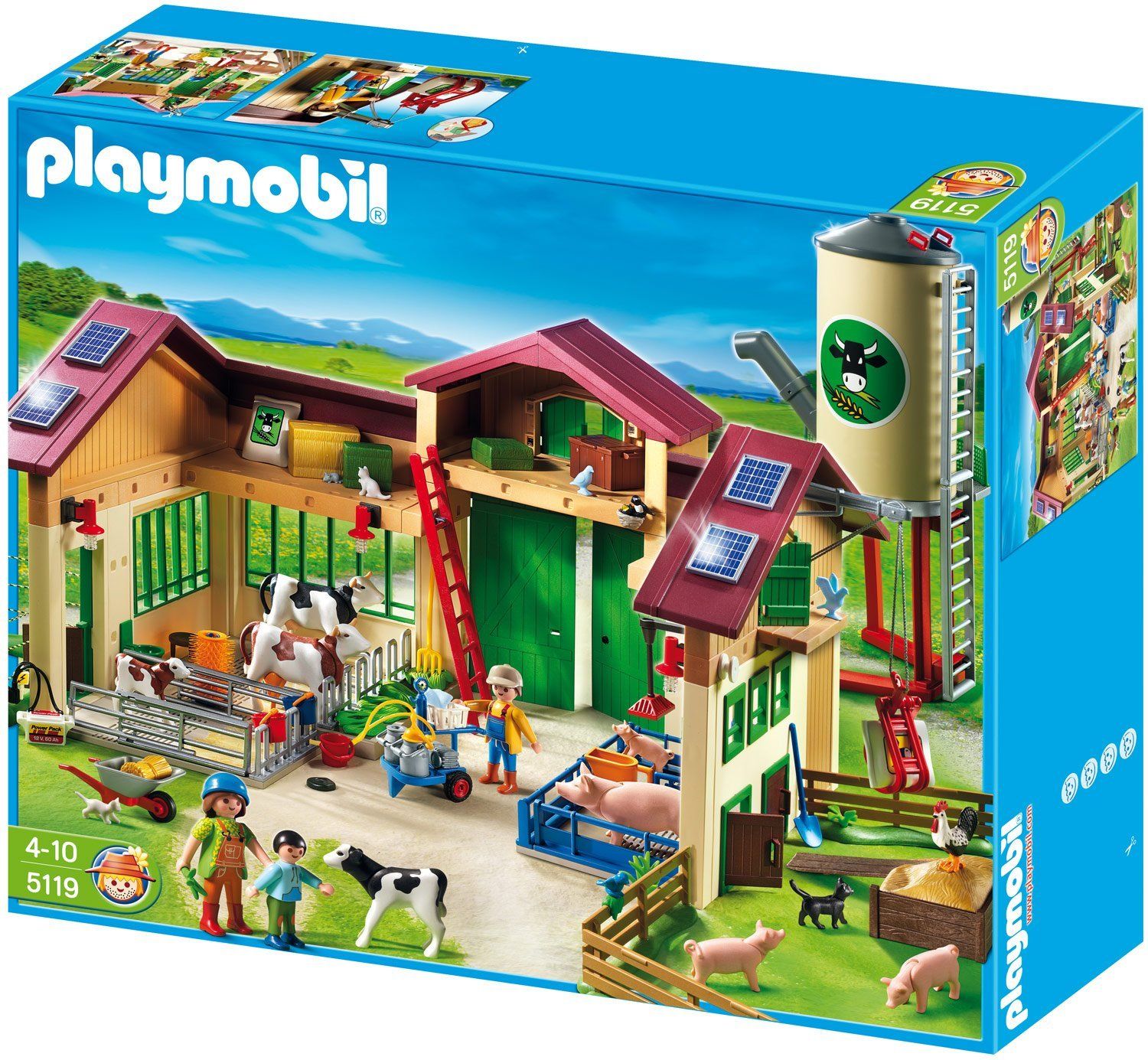 Playmobil 5119 ferme moderne avec silo