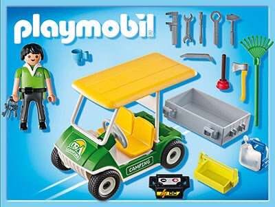 Playmobil camping service cart