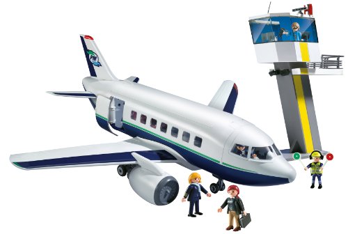Playmobil city action - avión pasajeros y mercancías