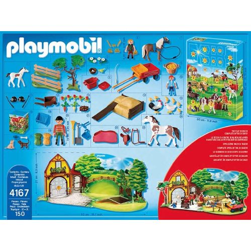 Calendrier playmobil ferme equestre