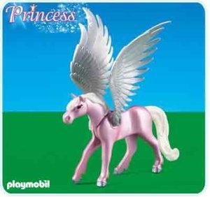 Playmobil princesse cheval ailé et tour